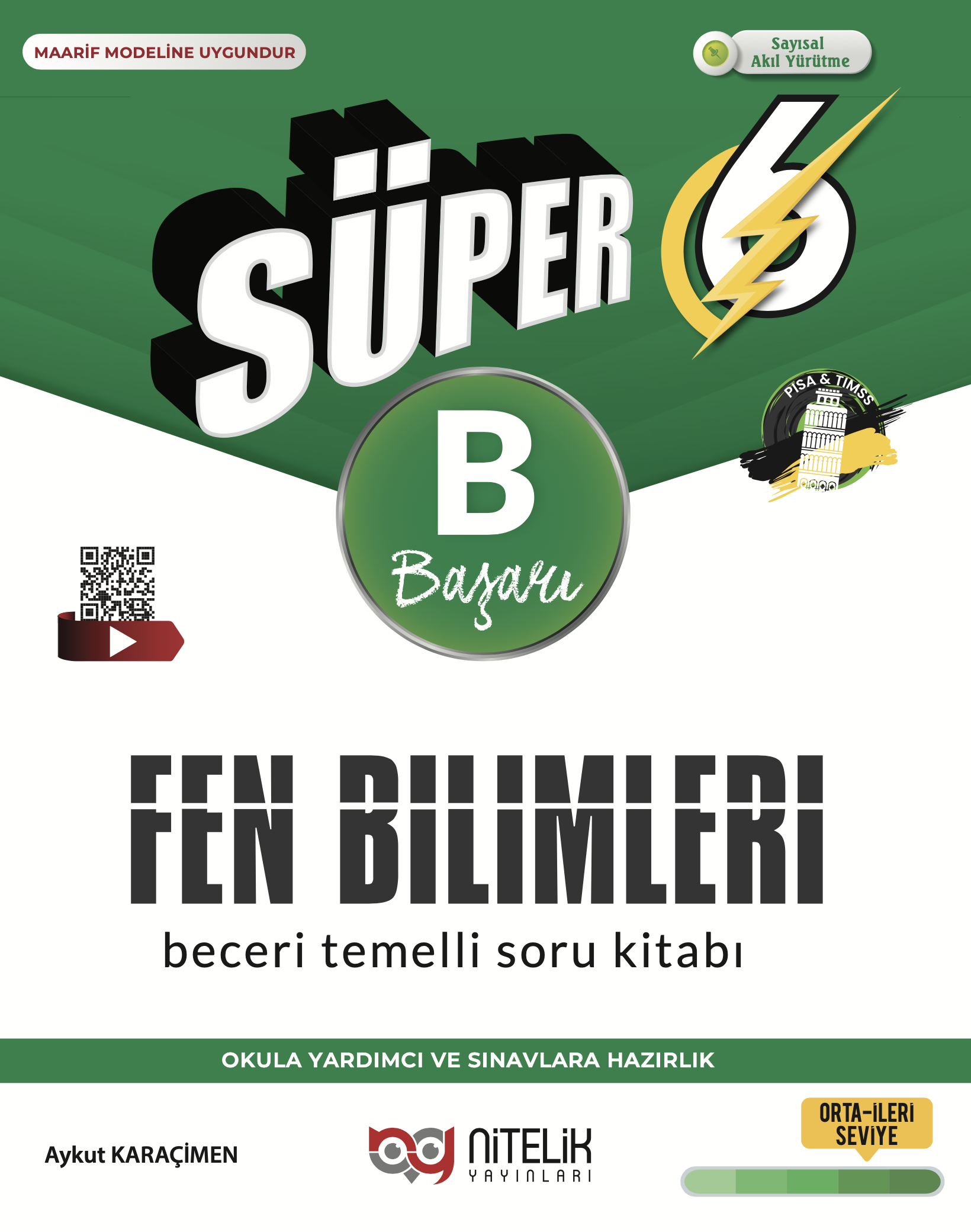 6. Sınıf Süper Fen Bilimleri Soru Kitabı -B- kapak görseli